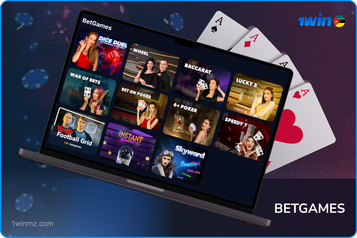 1win Casino oferece aos seus usuários jogos da BetGames