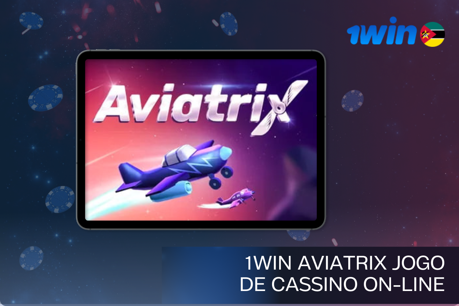 1win Aviatrix é um jogo de Crash único para jogadores de Moçambique onde pode ganhar dinheiro real.